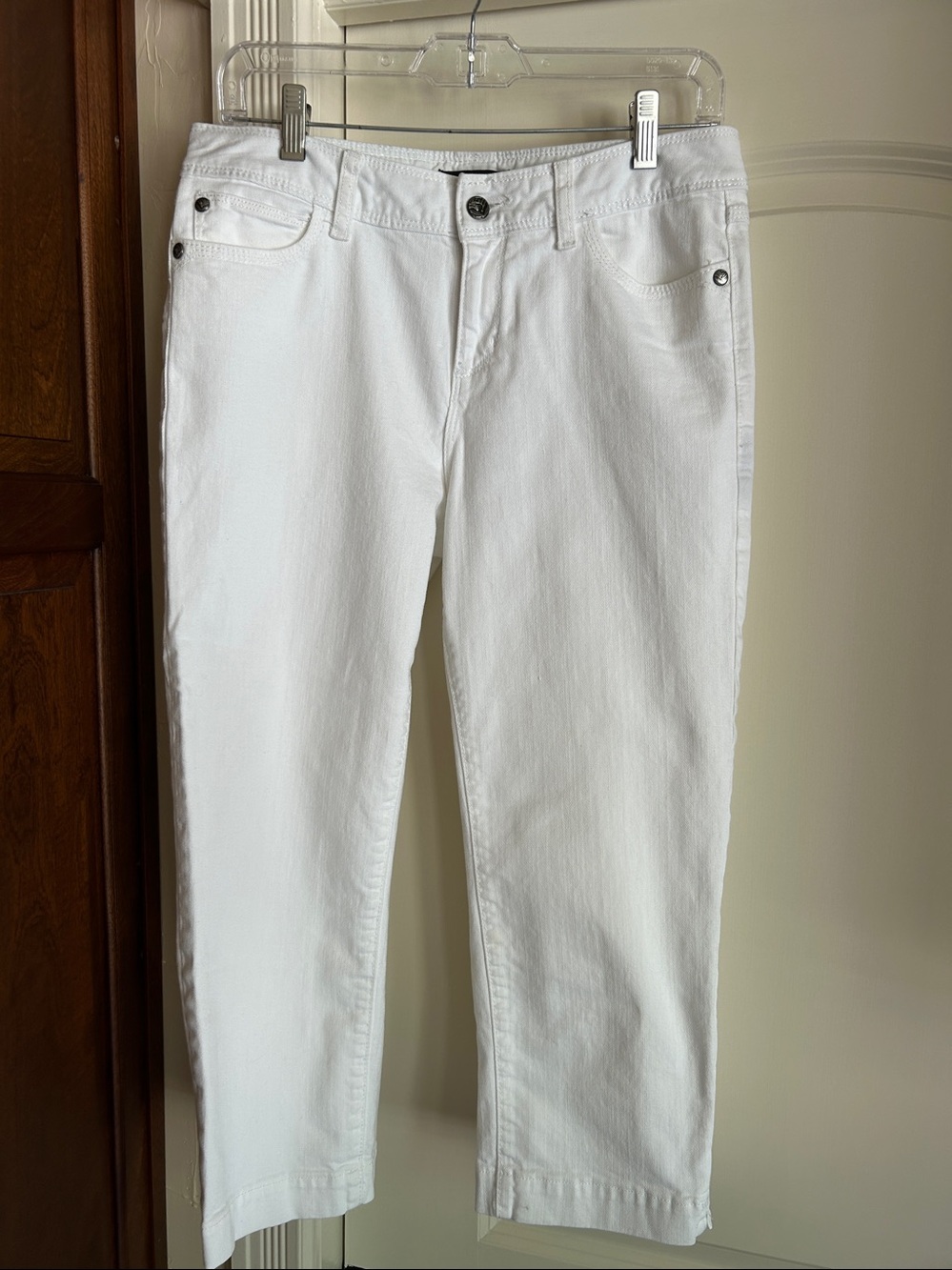 White Denim Pants. Size 6